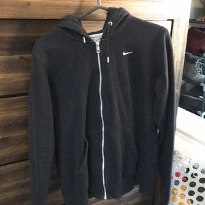 Black Nike zip up hoodie